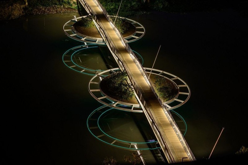 Мост-кувшинка Friedrich Bayer Bridge 