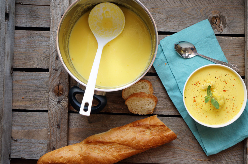 Суп-пюре с шафраном + 5 рецептов летних супов