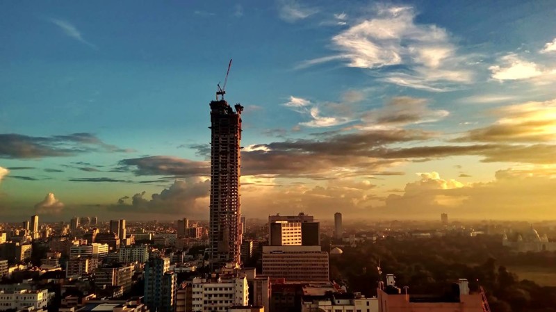 Строящееся самое высокое здание Калькутты - 250 метров 