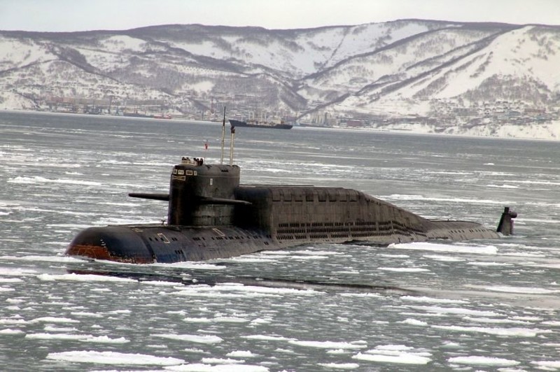 Атомный ракетный подводный крейсер Тихоокеанского флота "Георгий Победоносец"