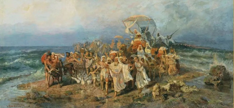 Котарбинский Вильгельм Александрович. ''Переход евреев через Черное море''