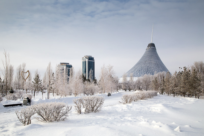 2 место. Казахстан. Астана. Температура самого холодного месяца: -14,2 