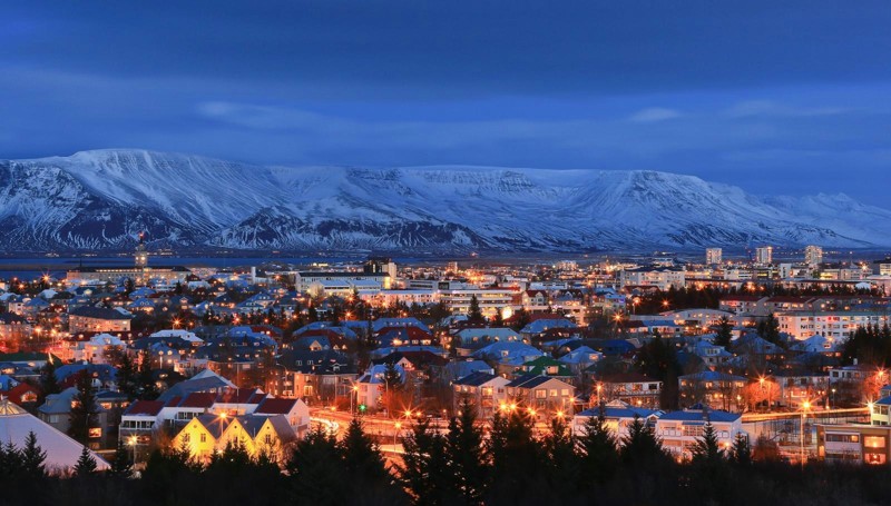 27 место. Исландия. Рейкьявик. Температура самого холодного месяца: 0,0