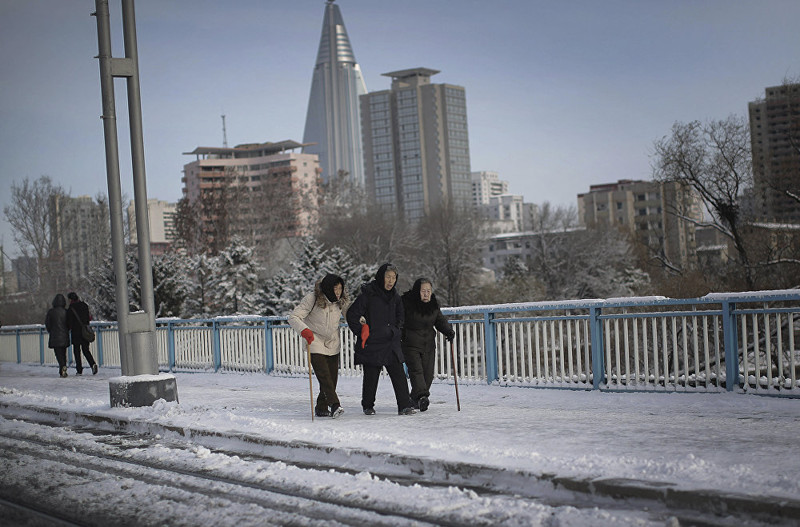 5 место. Северная Корея. Пхеньян. Температура самого холодного месяца: -6,0