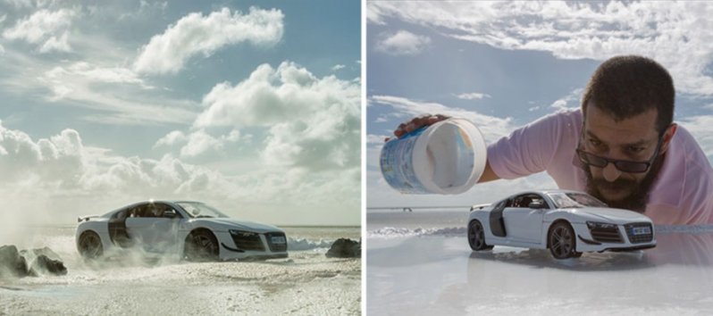 Потрясающие фотографии Audi при помощи игрушки