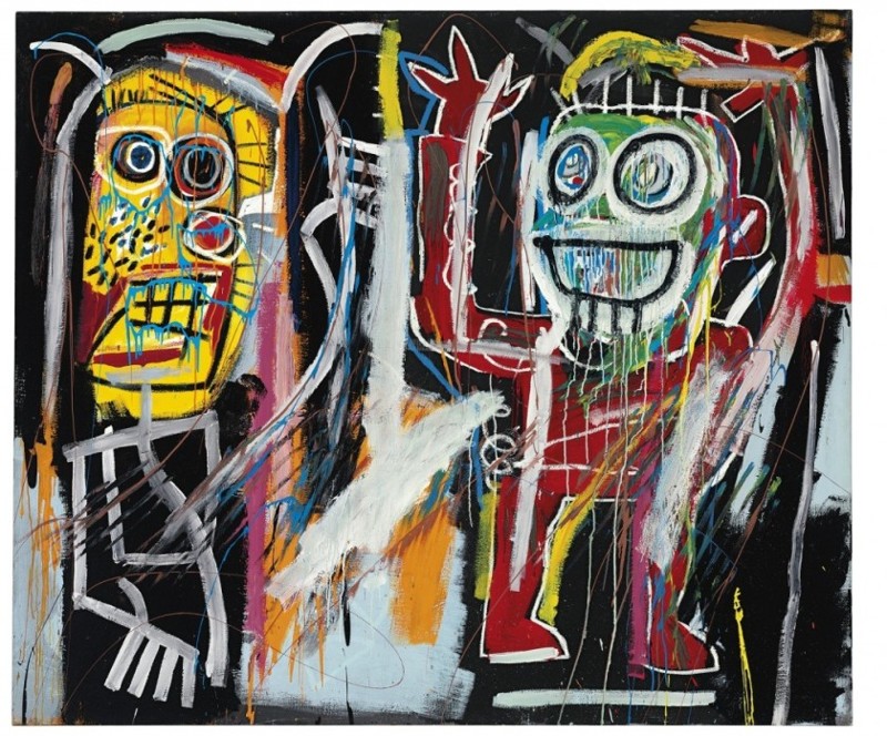 Жан-Мишель Баския "Пыльные головы” ("Dustheads"). 48,4 миллиона долларов