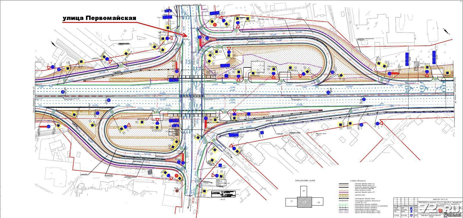 Дорожные развязки чертеж