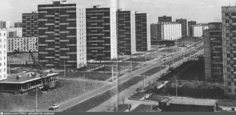 Северное Медведково, Широкая улица. 1971 год.