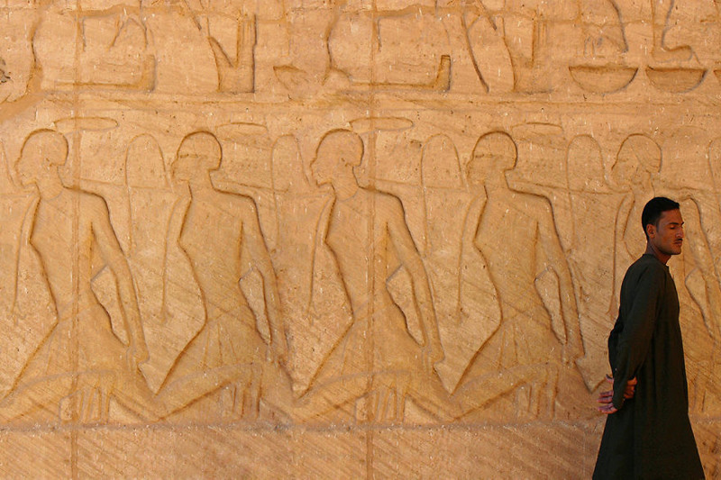 Фрески в Великом Храме Абу Симбела, Египет