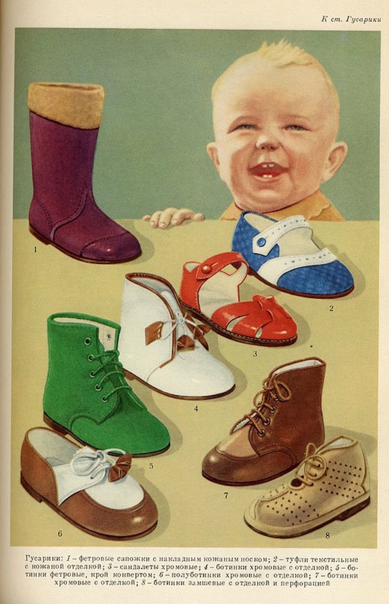 Советские детские ботинки