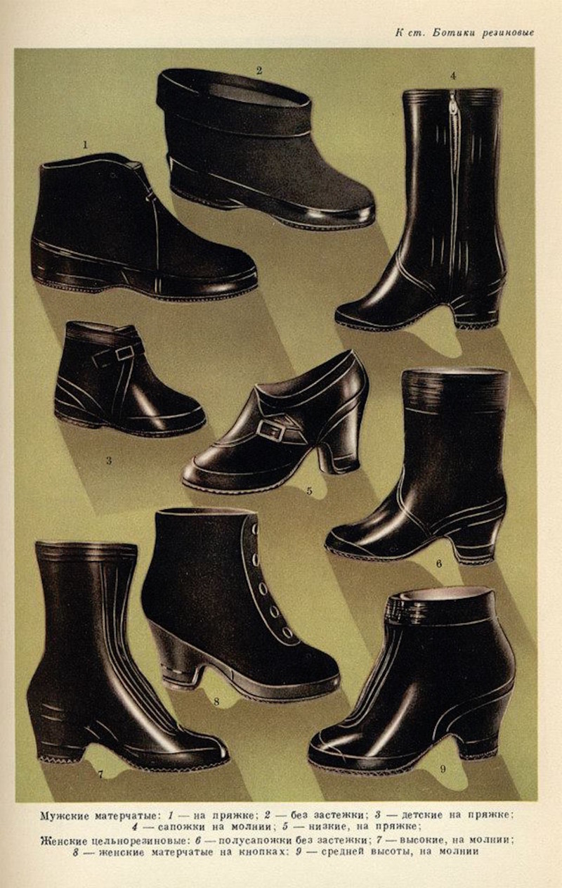 Советские женские ботинки