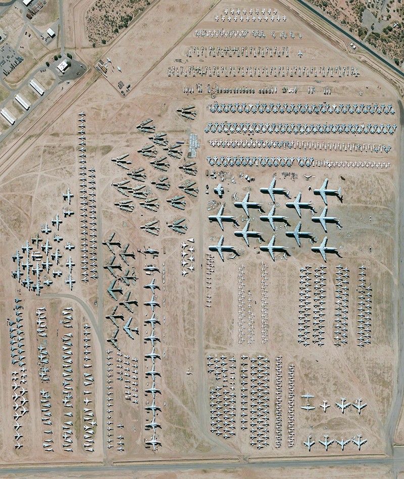 Авиабаза ВВС США Дэвис-Монтан в Тусоне, штат Аризона, США