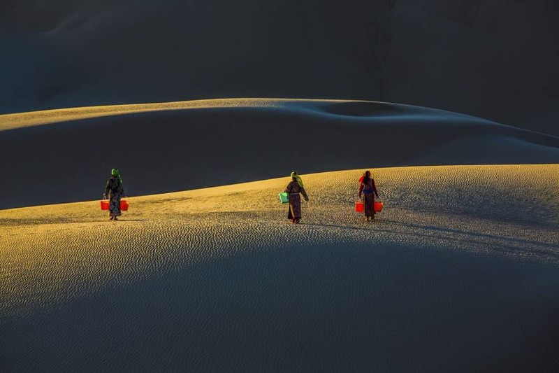 "Сестры в пустыне", Монголия (Поощрительный приз в номинации "Цвет")