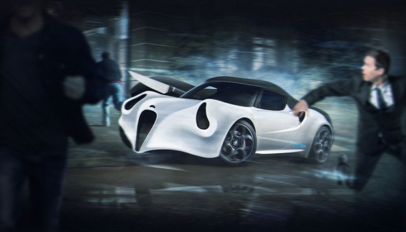 Alfa Romeo 4C: Призрачное лицо