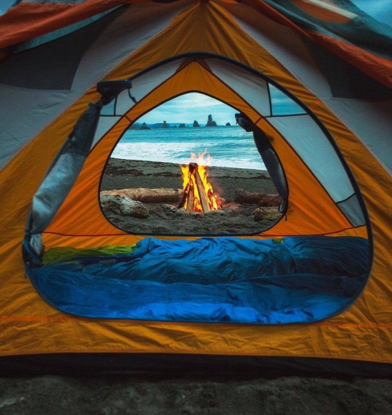 Вид из палатки 