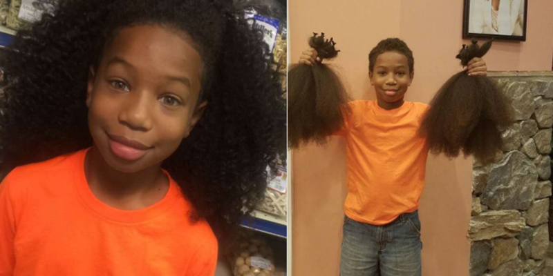 8-летний Томас Мур два года растил волосы, чтобы сделать парики для онкобольных детей