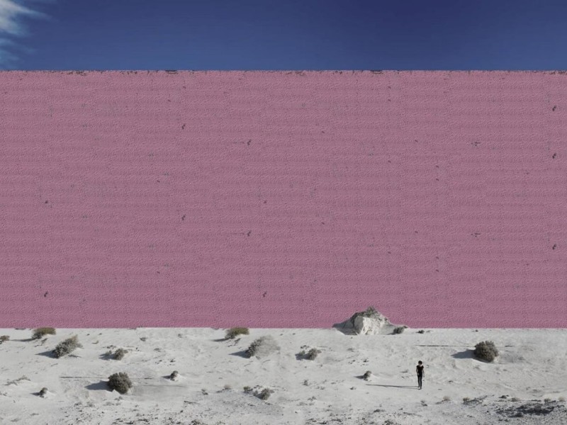Мексиканские дизайнеры нарисовали "Стену Трампа" за $25 млрд. и она… розовая!