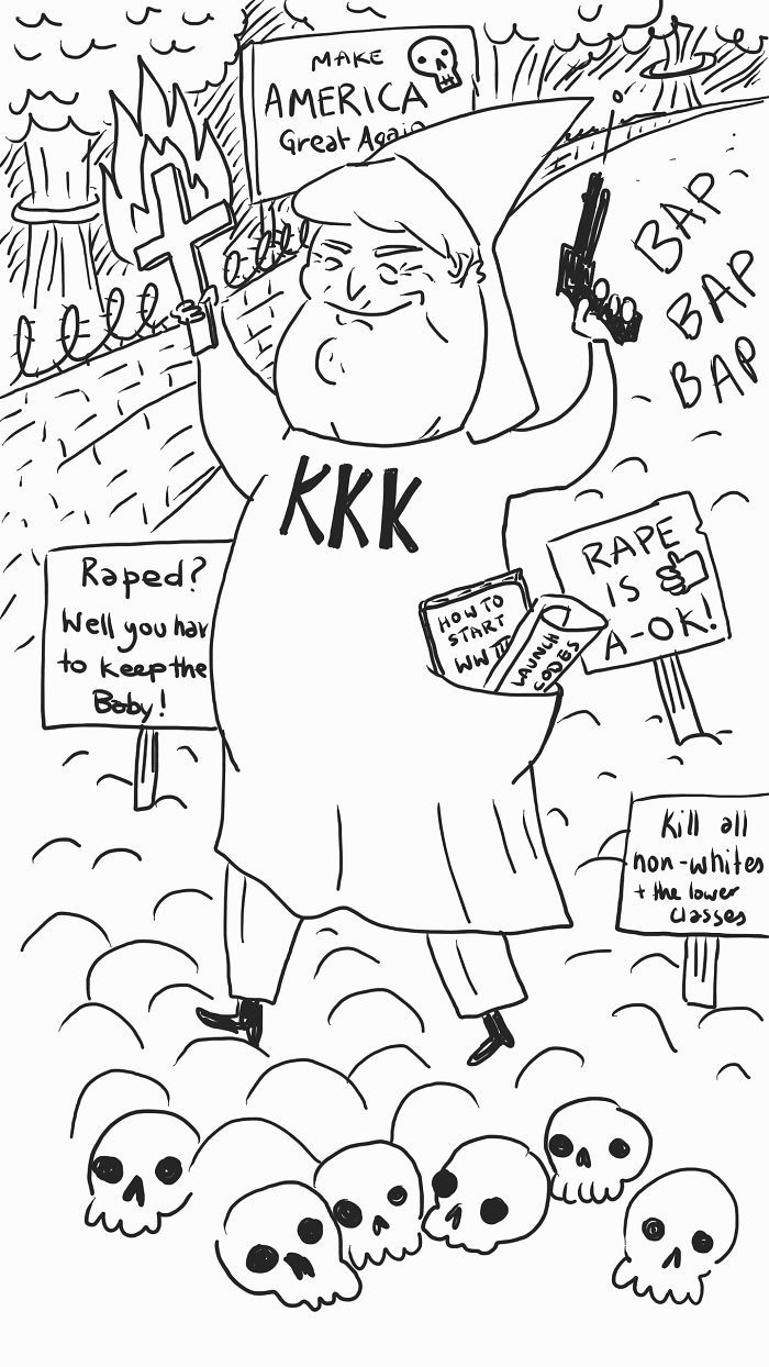 Победа Трампа глазами карикатуристов со всего света. Часть 2