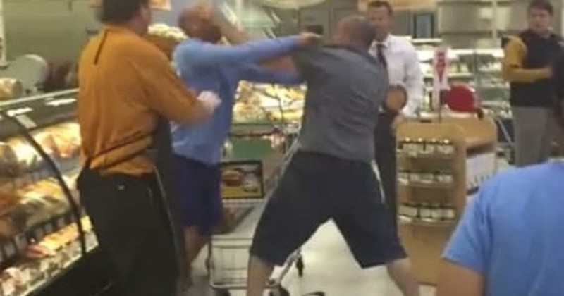Дикие драки в супермаркетах