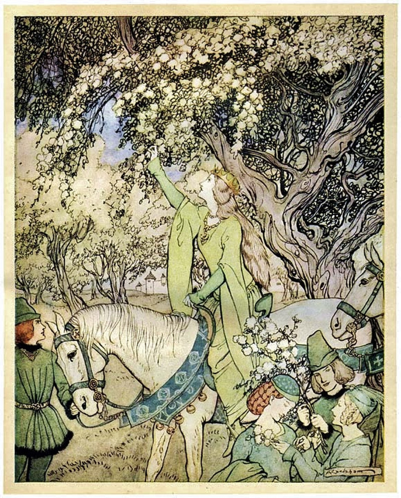 Иллюстрация Артура Рэкема к «Сказаниям о короле Артуре и рыцарях круглого стола» Nelly Montijn-The Fouw