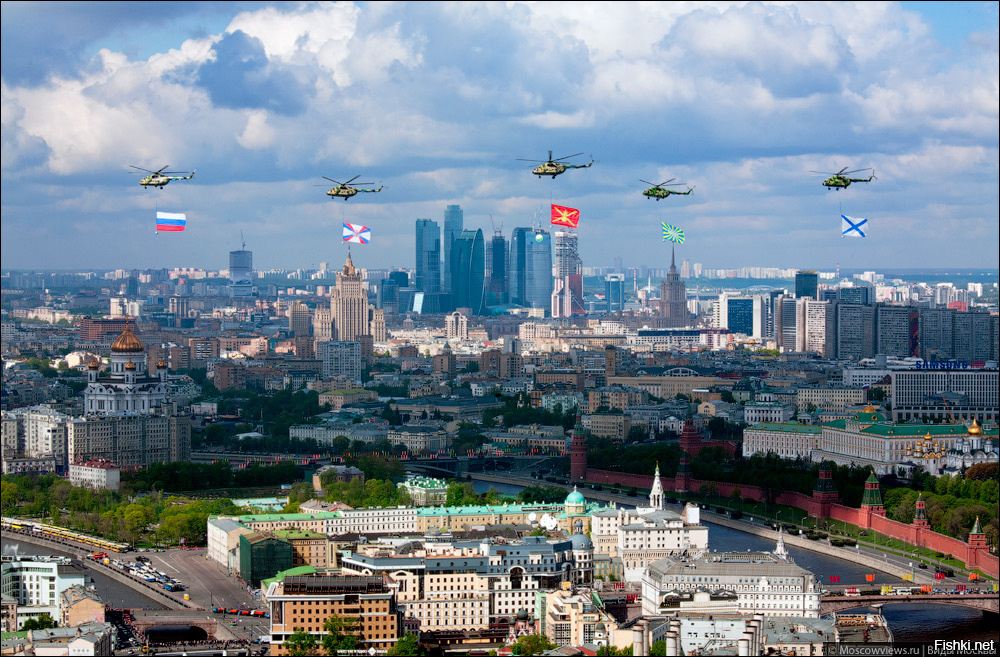 Москва с птичьего полета