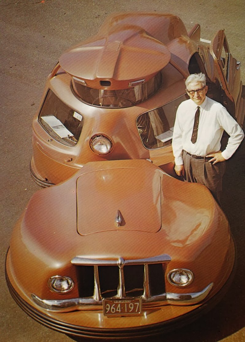 Более странной попытки построить безопасный автомобиль, пожалуй, не было. Американский инженер Уолтер Джером додумался разделить двигатель и пассажирский салон так, чтобы те вообще практически не соприкасались. И получился Sir Vival.