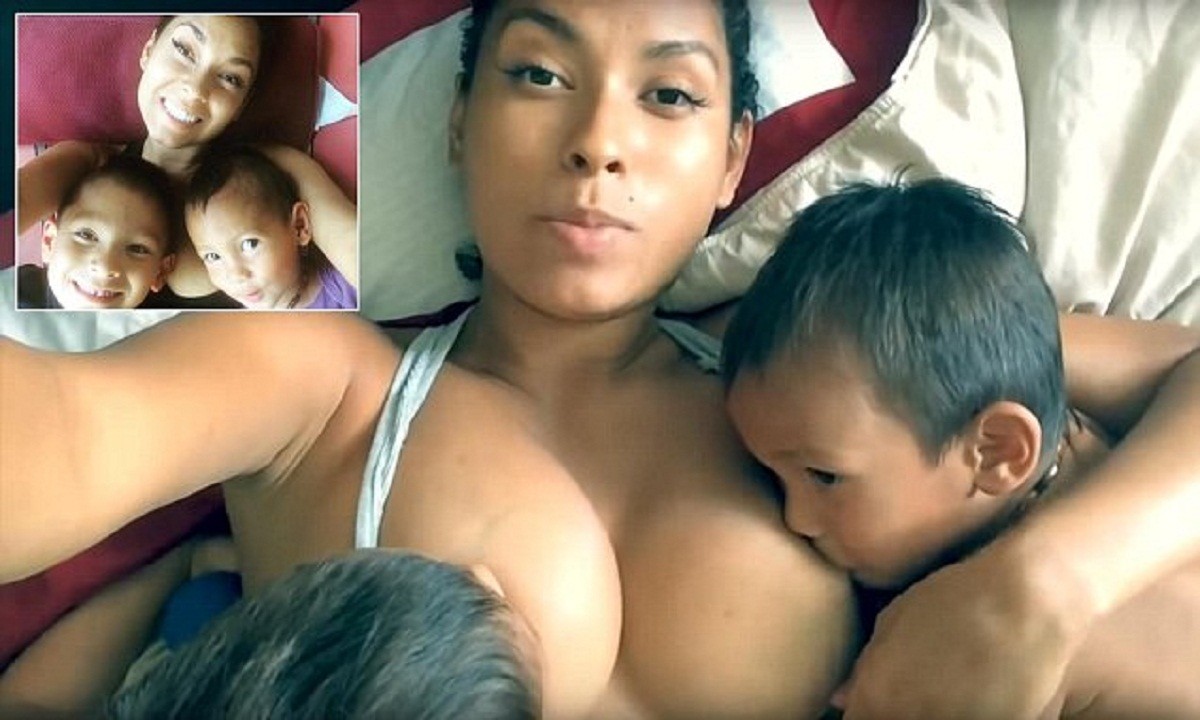 Tasha breastfeeding