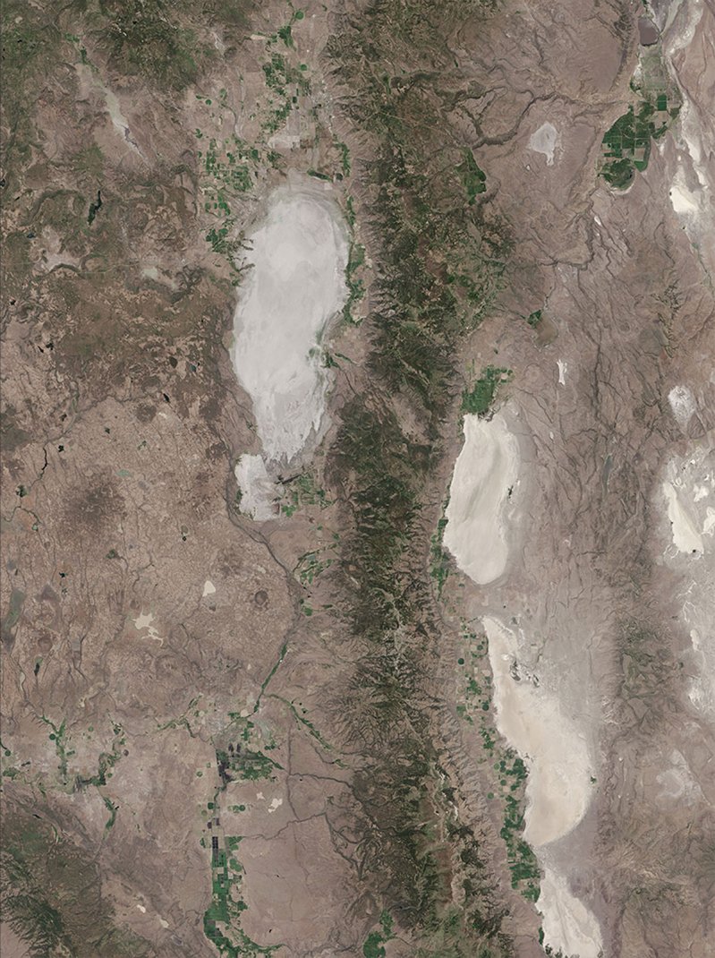 Озеро Гусь на границе Калифорнии и Орегона