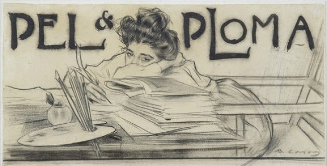 6. Рисунок из журнала "Pel & Ploma", Рамон Касас, 1899 г.
