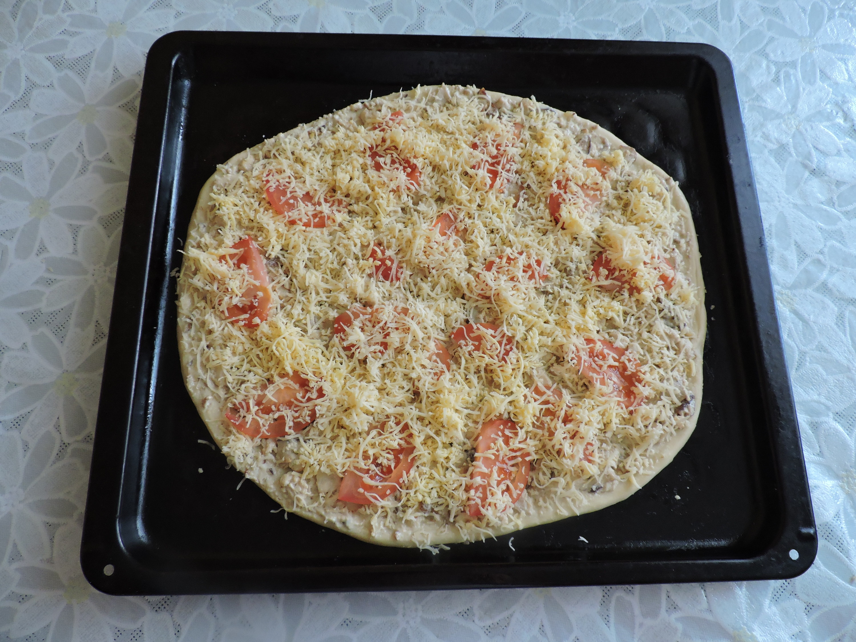 сколько нужно готовить пиццу в домашней духовке фото 68