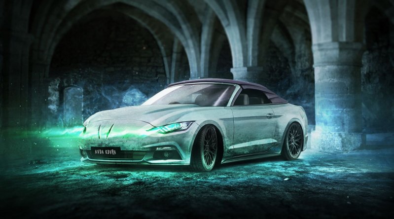 Ford Voldemort: Lord Voldemort + Ford Mustang Convertible