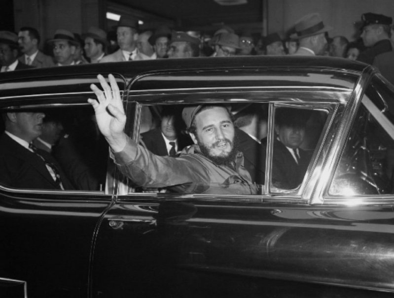 Фидель в Нью-Йорке, 1959 год. Viva Cuba! Viva Fidel! Viva la Revolution!