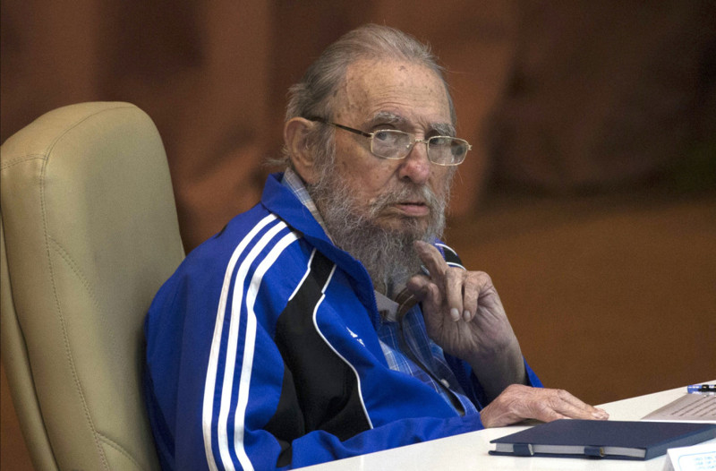 Кастро на 7 кубинском съезде Коммунистической партии в Гаване в апреле 2016.