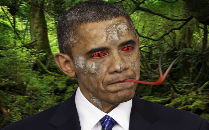 Обама - рептилия
