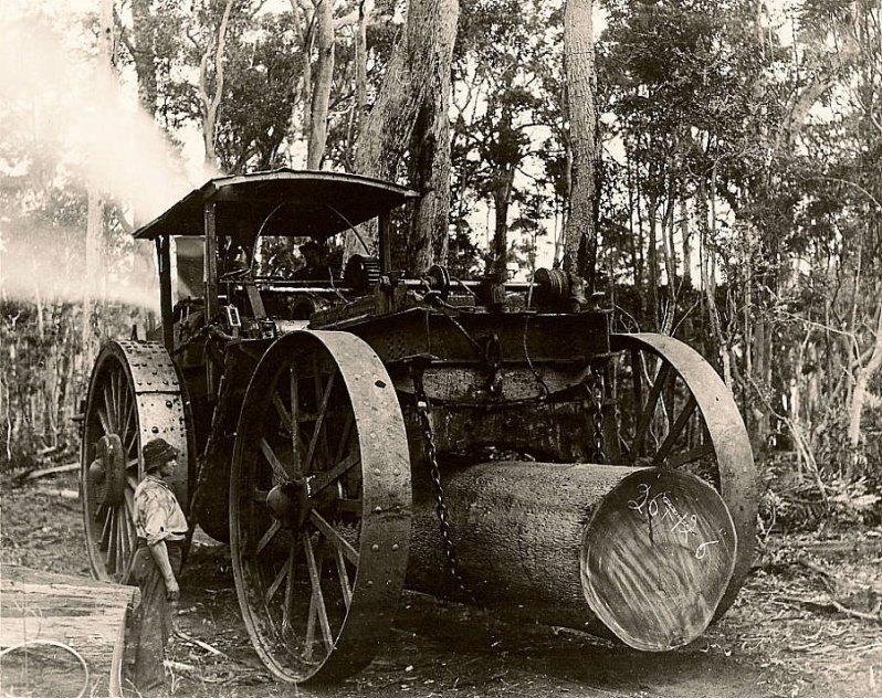 Паровой трактор "Steam whim" 1897 года