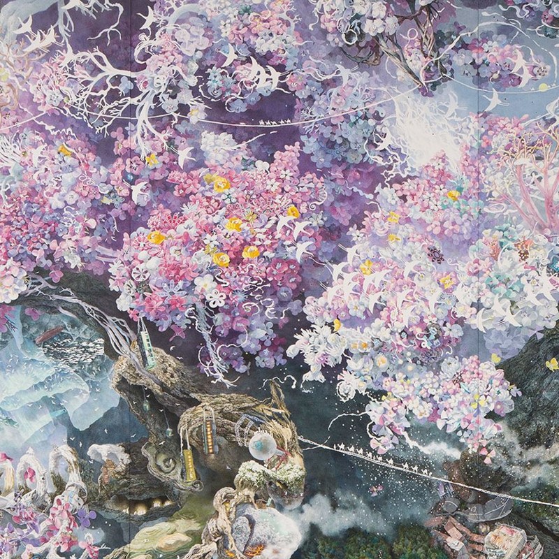 Японский художник трудился в течение 3,5 лет, каждый день по 10 часов, и создал удивительную картину