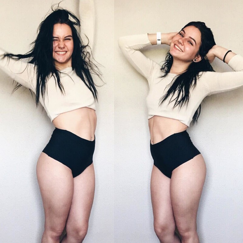 Фитнес-блогер делает фотоколлажи, сравнивая «идеальное» тело с реальностью