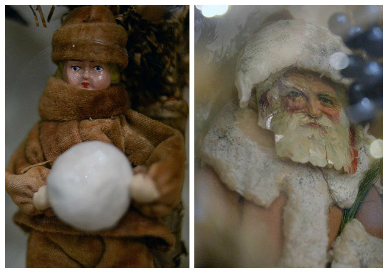 В царской Росии более значимым праздником считалось Рождество. Поэтому дореволюционные игрушки отличались демократичностью - детишки, зайчики, ангелочки, в основном ватные, картонные, фарфоровые или из папье-маше