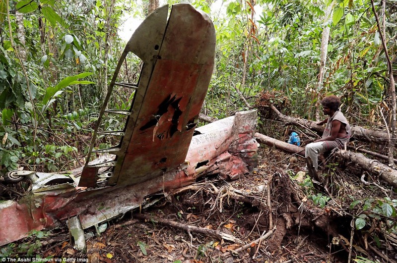 Остатки японского военного самолета «Зеро» в джунглях острова Гуадалканал, Соломоновы острова