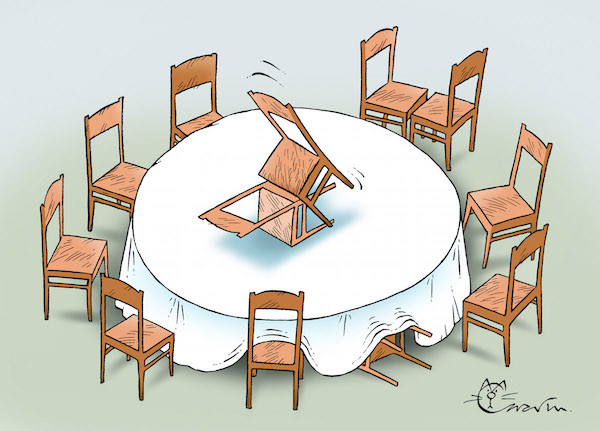 Весёлые карикатуры «Бесэдера?» на сложную тему «Политика и секс»