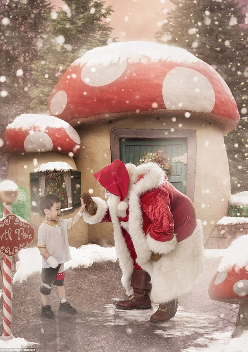 Этим детям придется встречать Рождество в больнице, поэтому фотографу очень хотелось подарить им хоть чуточку счастья 