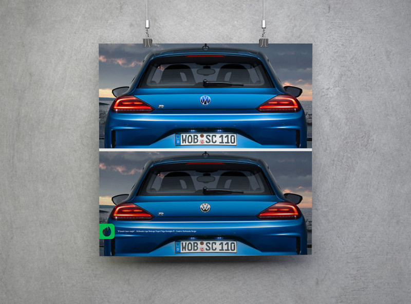 Volkswagen - пример нанесения