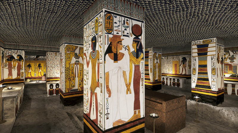 3D-реконструкция гробницы Нефертари, жены Рамсеса II-го 