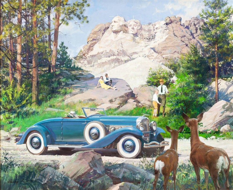 Автомобильная красота в иллюстрациях Гарри Андерсона