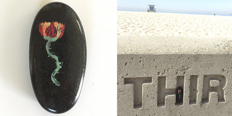 Камень на пляже Хермоза, Калифорния