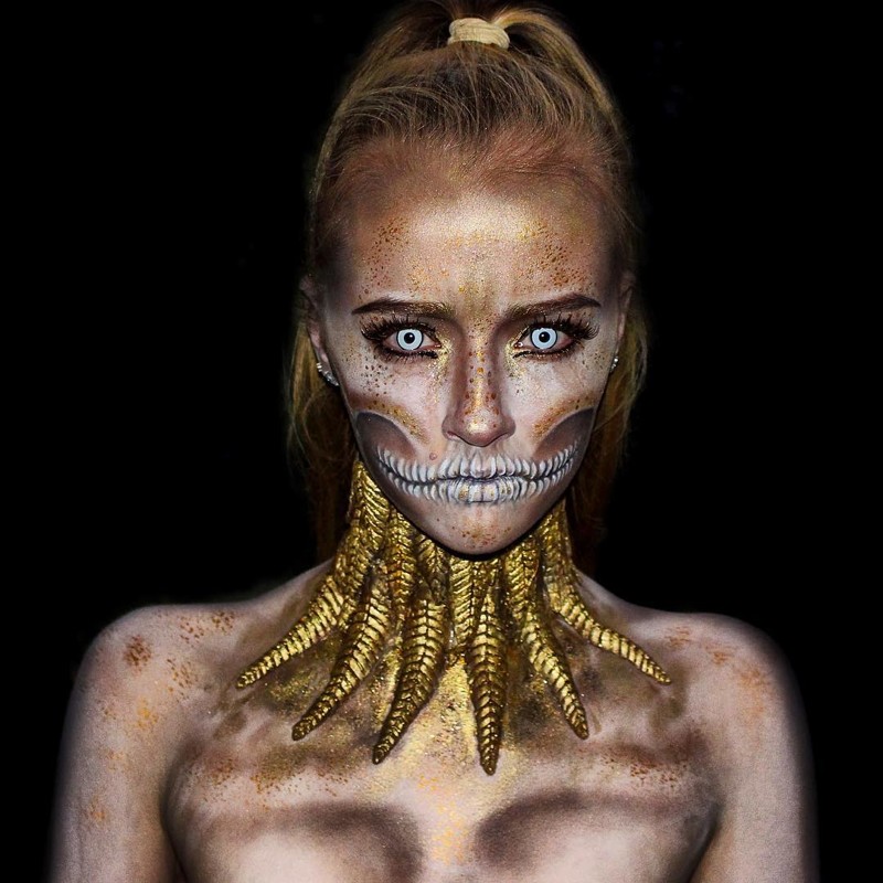 Австралийская художница создает на собственном теле фантастический боди-арт