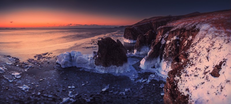 Приморский край, Хасанский район Средняя температура: −9°C −15°C
