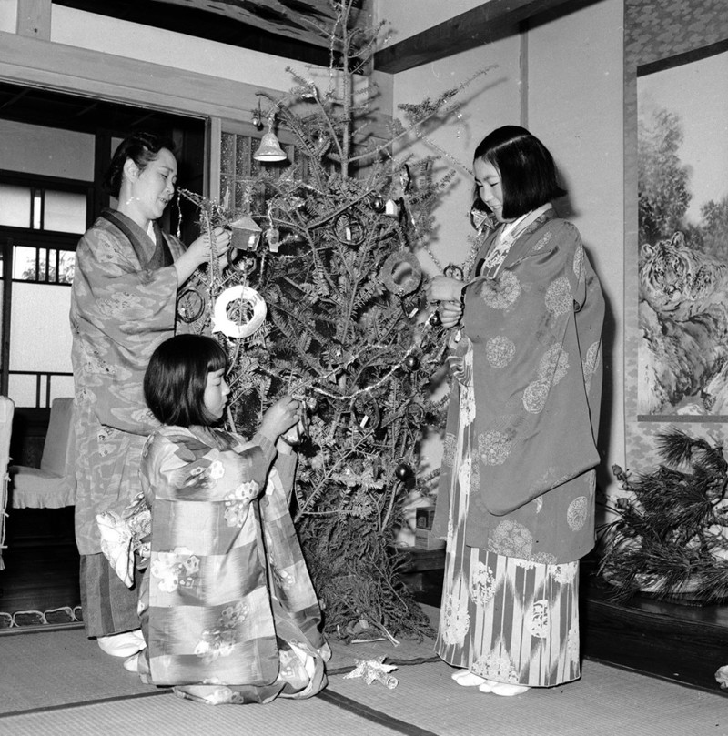 Рождество в Йокогаме, Япония, 1950 год