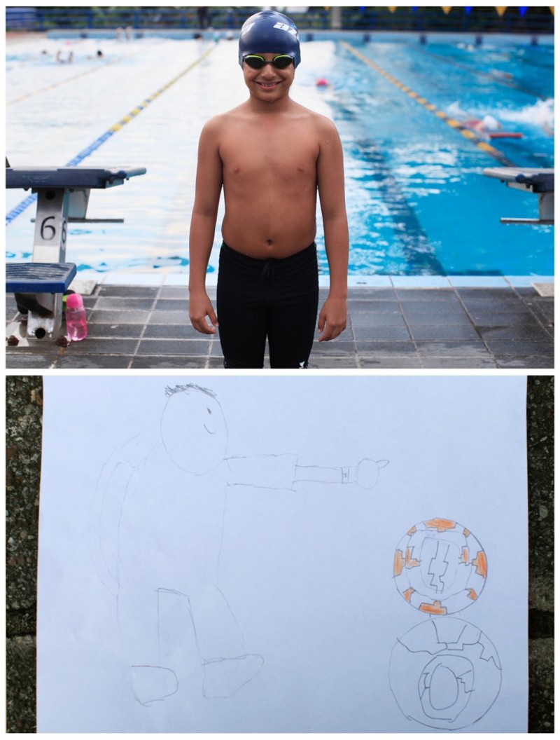 Себастья Контренас (Sebastian Contreras, 8) из Санта-Теклы в Сальвадоре хочет робота BB 8