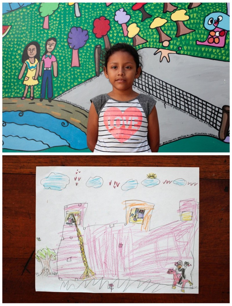 Страдающая от шизофрении Онари Эбигейл (Onari Abigail, 8) из Манагуа в Никарагуа хочет замок, полный принцесс